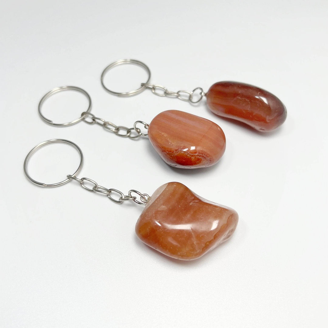 Tumbled Stone Keychain - Rocks and Gems Canada