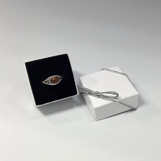 Cognac Amber Ring - Rocks and Gems Canada