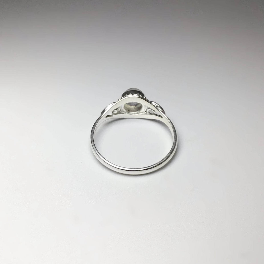 Rainbow Moonstone Ring - Rocks and Gems Canada