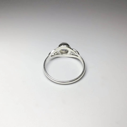 Rainbow Moonstone Ring - Rocks and Gems Canada