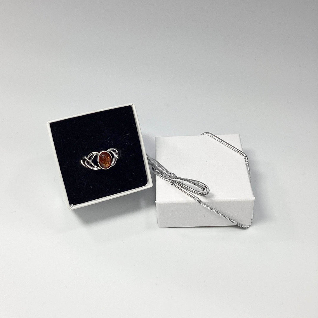 Cognac Amber Ring - Rocks and Gems Canada