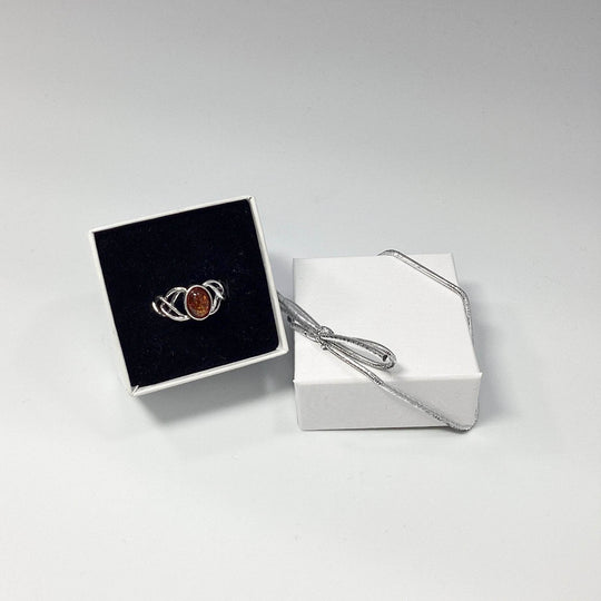 Cognac Amber Ring - Rocks and Gems Canada