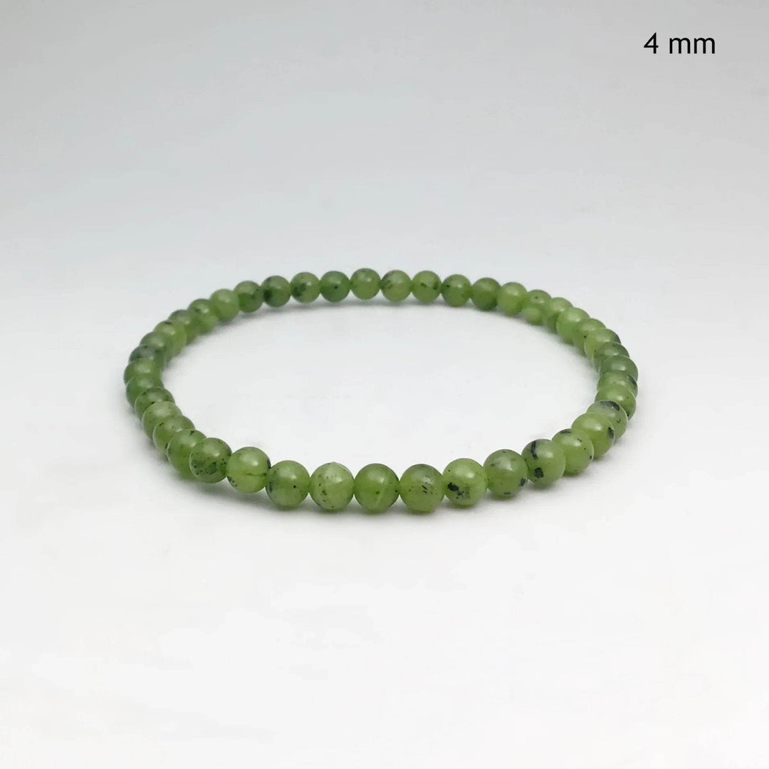 Canadian Jade Beaded Bracelet - Rocks and Gems Canada