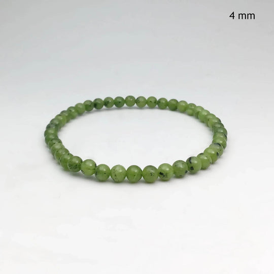 Canadian Jade Beaded Bracelet - Rocks and Gems Canada