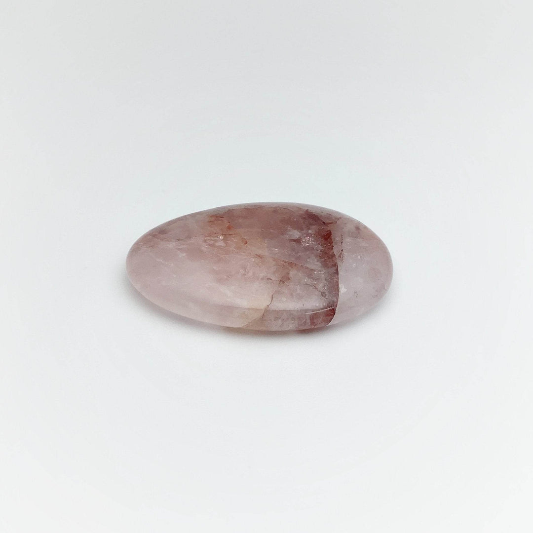 Worry Stone - Pale Hematoid Quartz - Rocks and Gems Canada