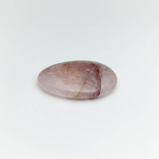 Worry Stone - Pale Hematoid Quartz - Rocks and Gems Canada