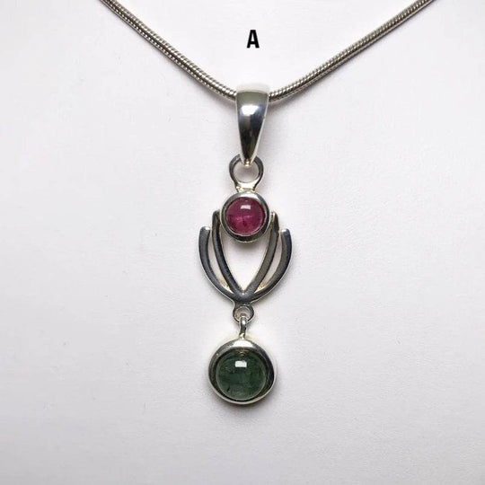Mixed Tourmaline Pendant - Rocks and Gems Canada