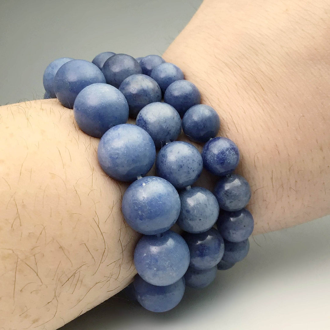 Blue Aventurine Beaded Bracelet - Rocks and Gems Canada
