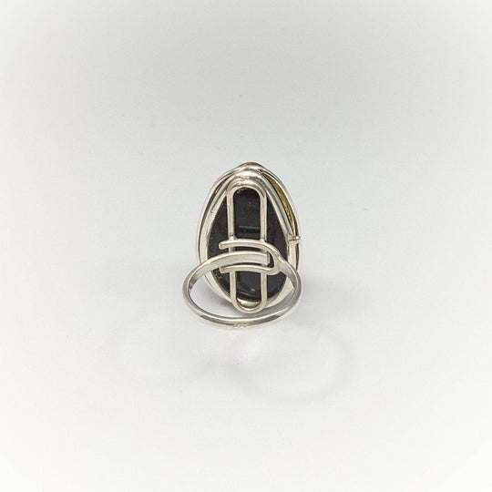 Green Amber Ring - Rocks and Gems Canada