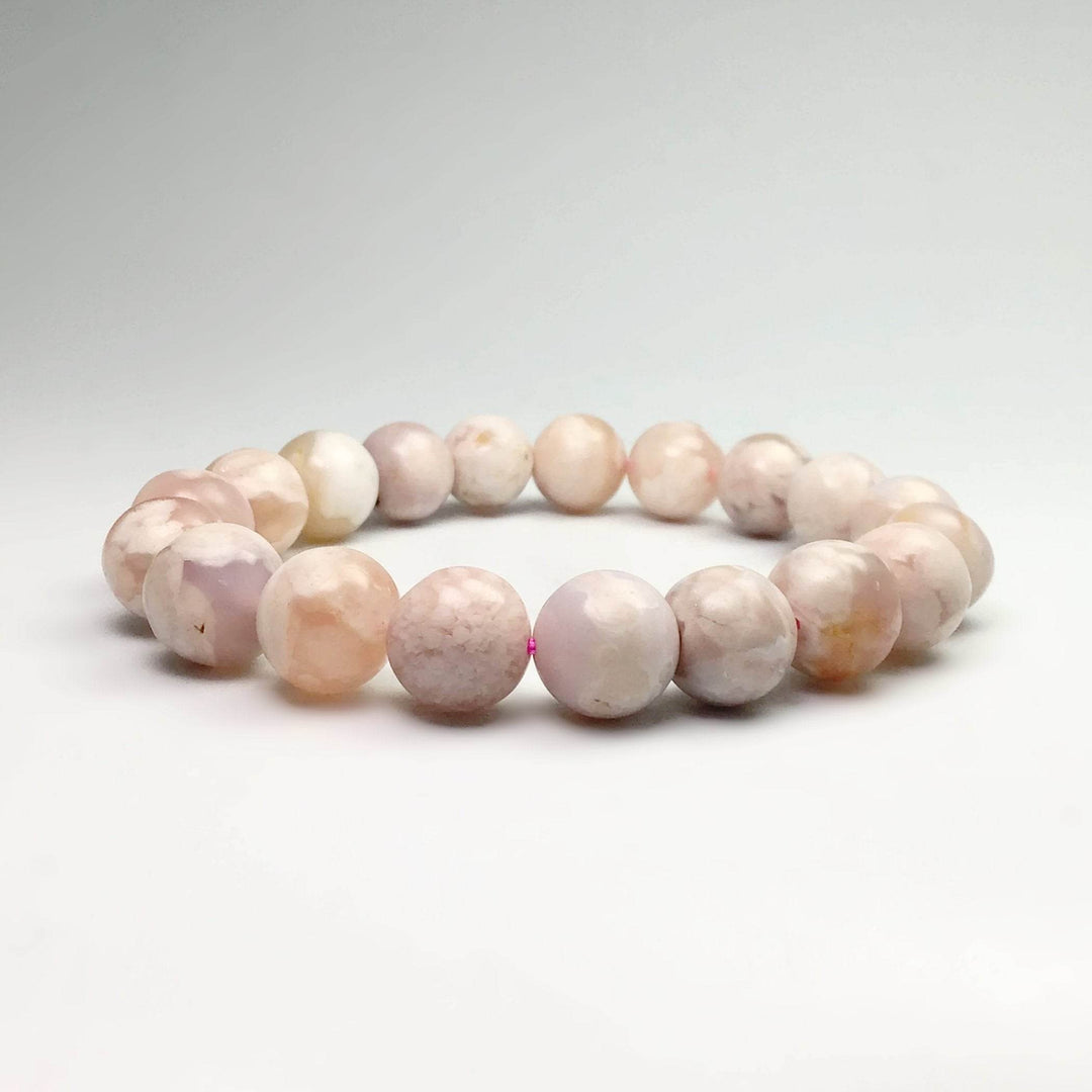 Flower Agate Beaded Bracelet - Rocks and Gems Canada