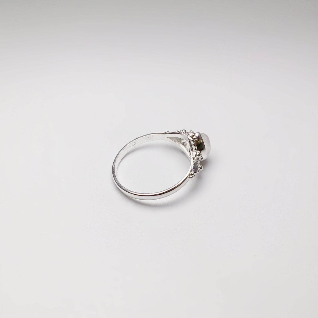 Rainbow Moonstone Ring - Rocks and Gems Canada