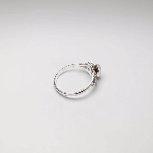 Rainbow Moonstone Ring - Rocks and Gems Canada