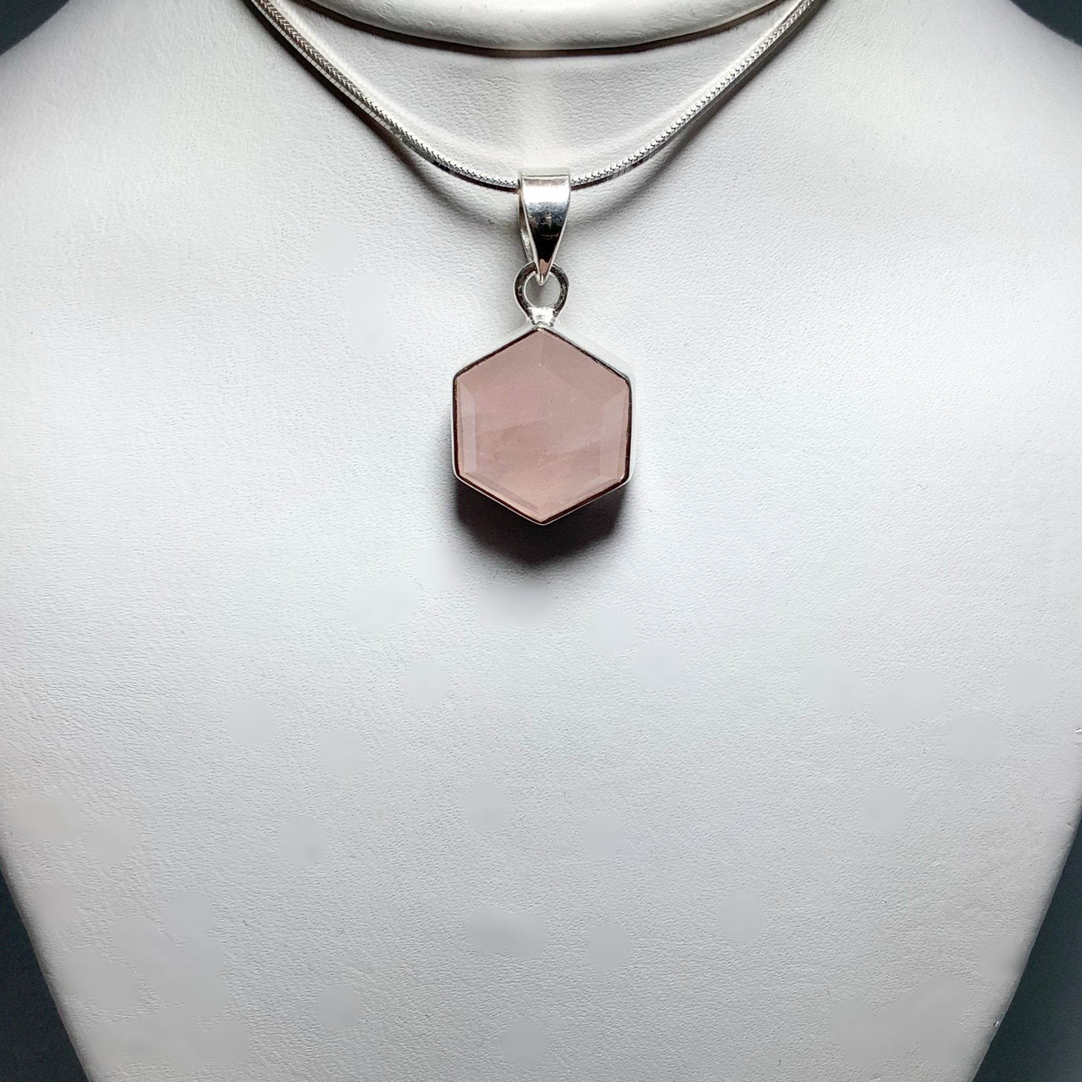 Rose Quartz Pendant - Rocks and Gems Canada