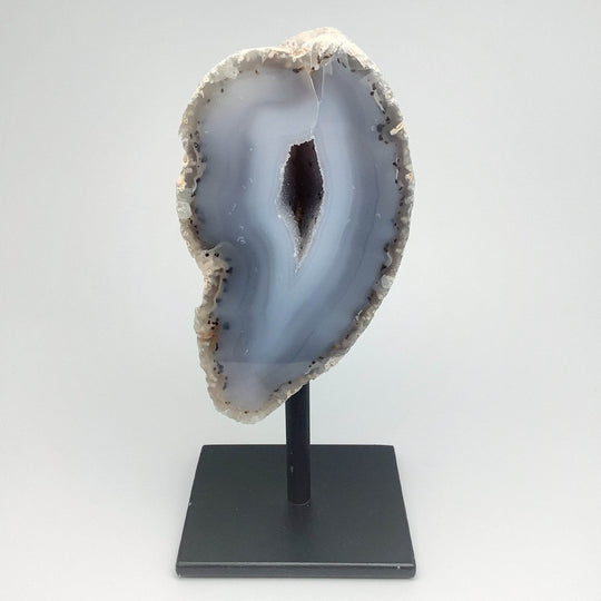 Natural Agate Geode on Stand - Rocks and Gems Canada