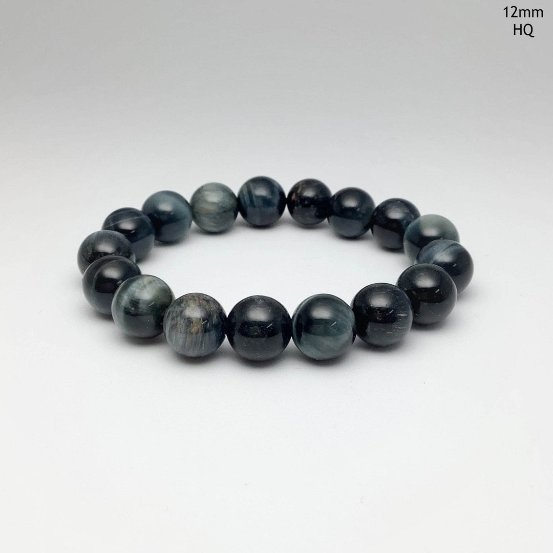 Blue Tiger Eye Beaded Bracelet - Rocks and Gems Canada