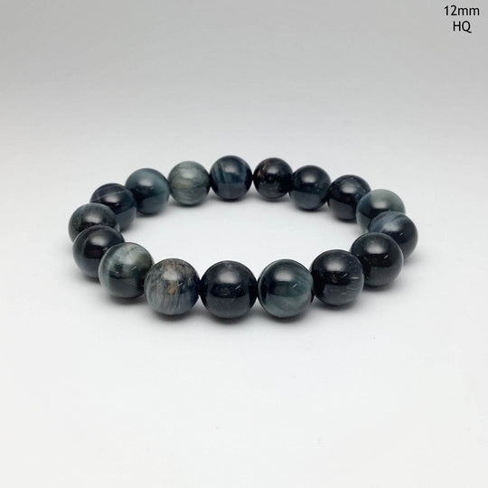 Blue Tiger Eye Beaded Bracelet - Rocks and Gems Canada