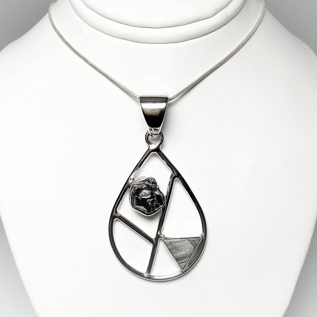 Campo Del Cielo and Muonionalusta Meteorite Pendant - Rocks and Gems Canada
