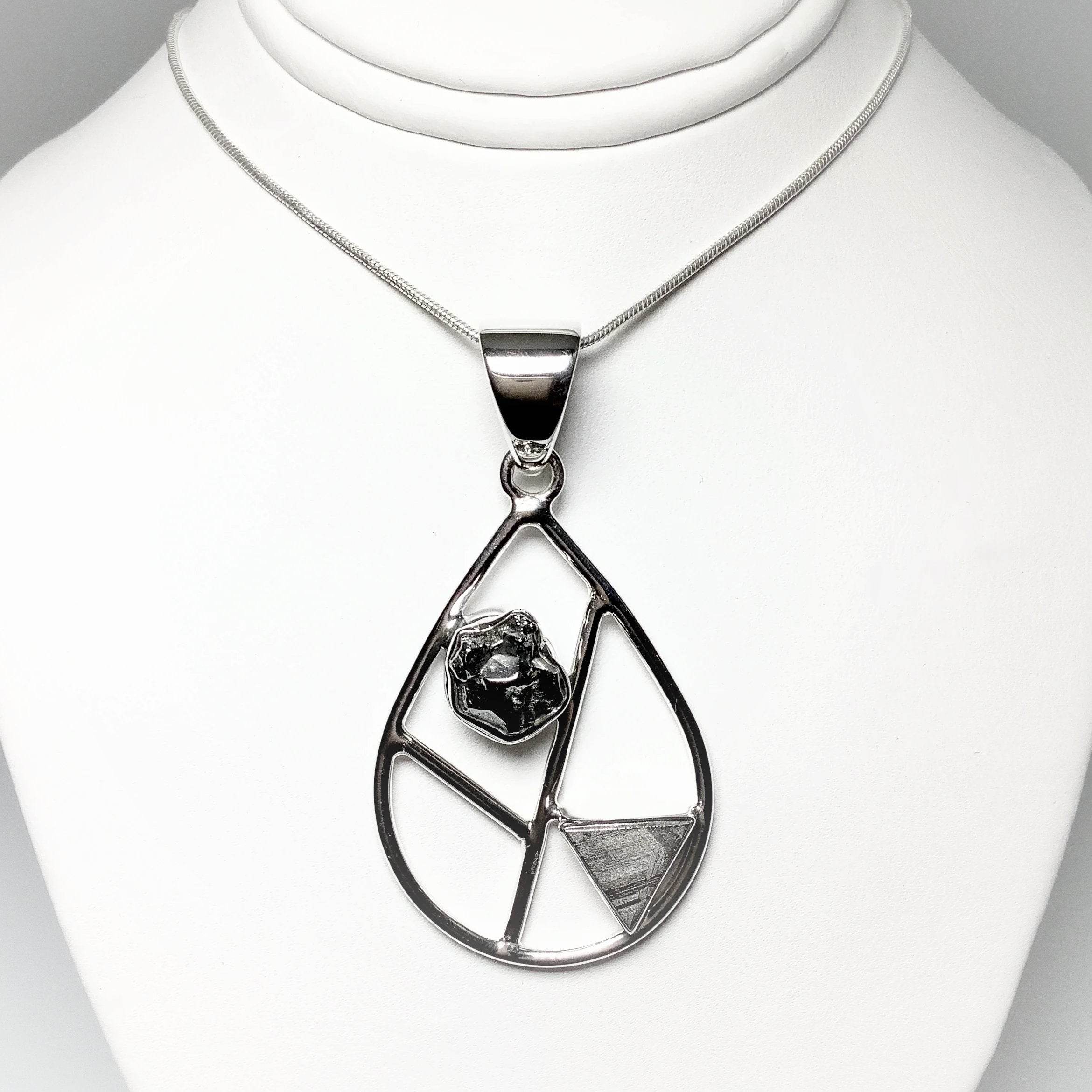 Campo Del Cielo and Muonionalusta Meteorite Pendant - Rocks and Gems Canada
