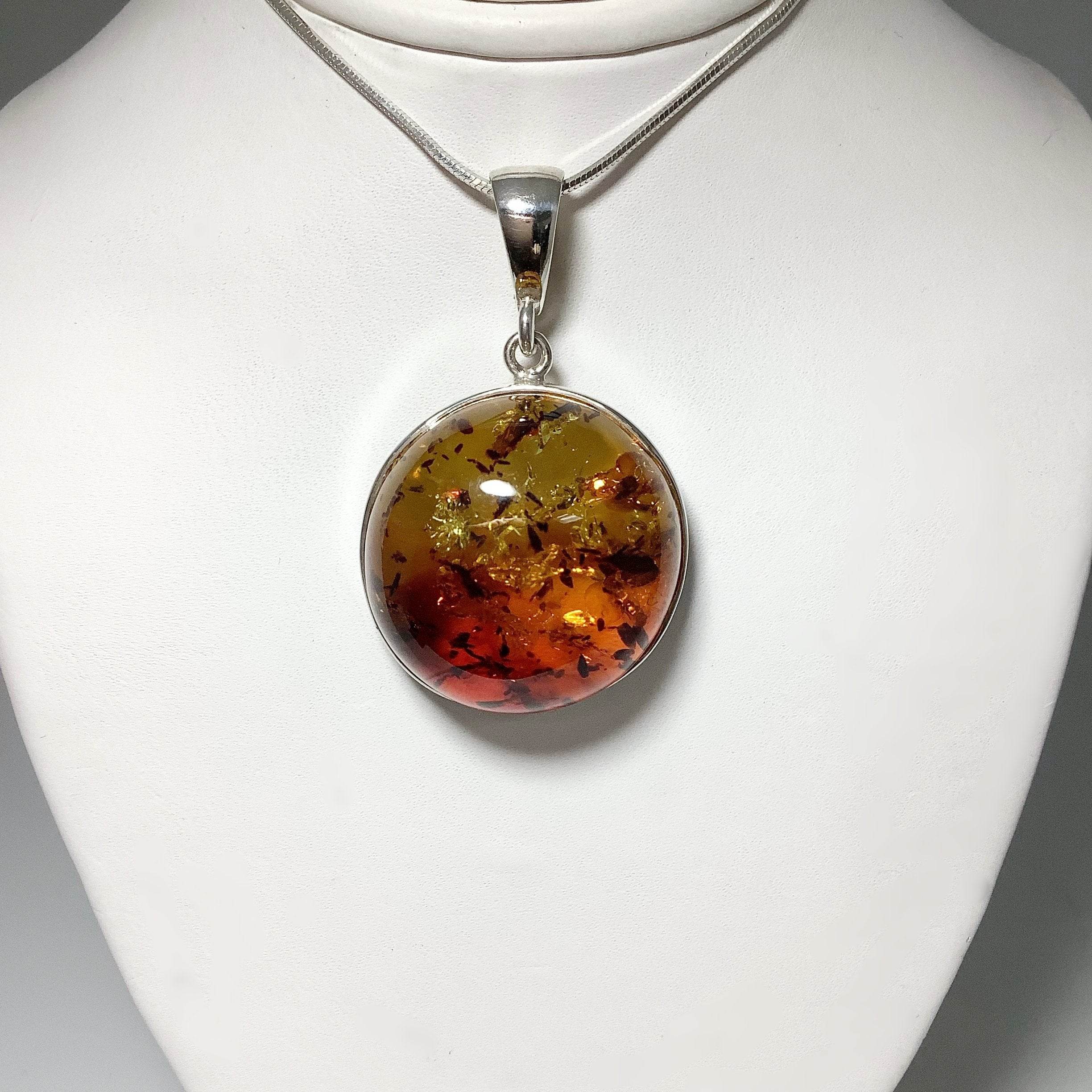 Ombre Amber Pendant - Rocks and Gems Canada