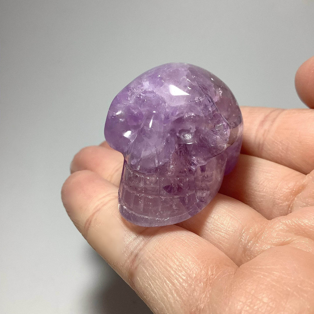 Carved Amethyst Crystal Skull - Rocks and Gems Canada