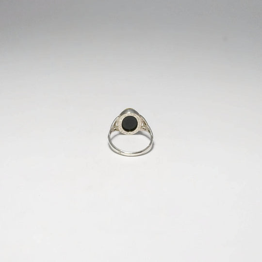 Green Amber Ring - Rocks and Gems Canada