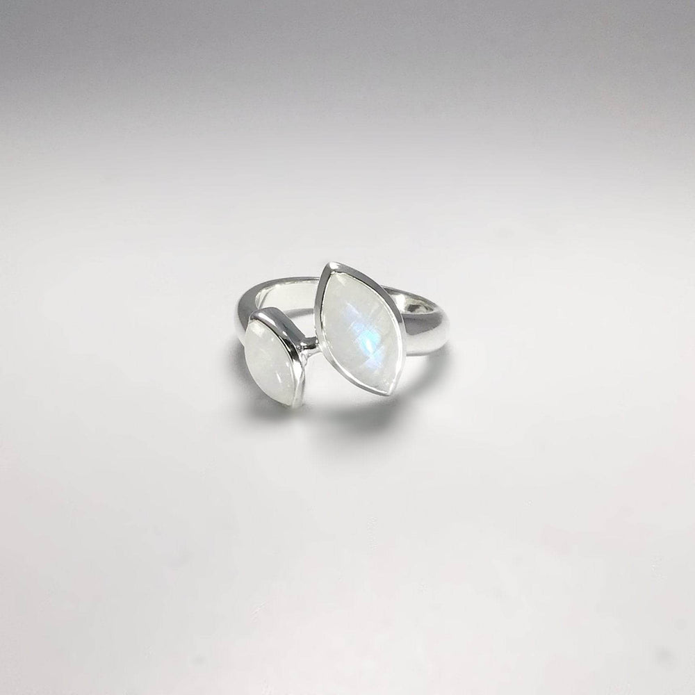 Rainbow Moonstone Ring - Rocks and Gems Canada