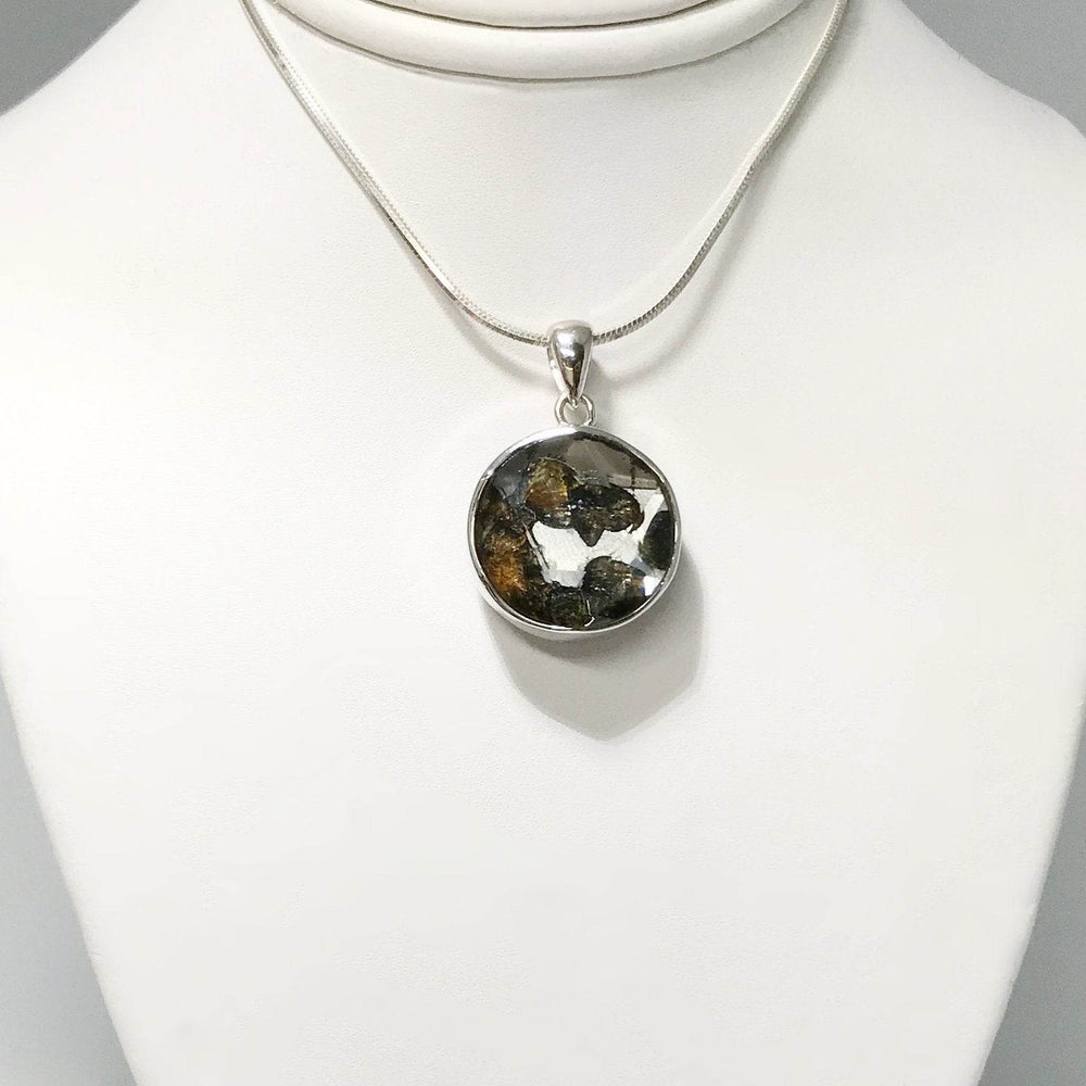 Sericho Meteorite Faceted Pendant - Rocks and Gems Canada