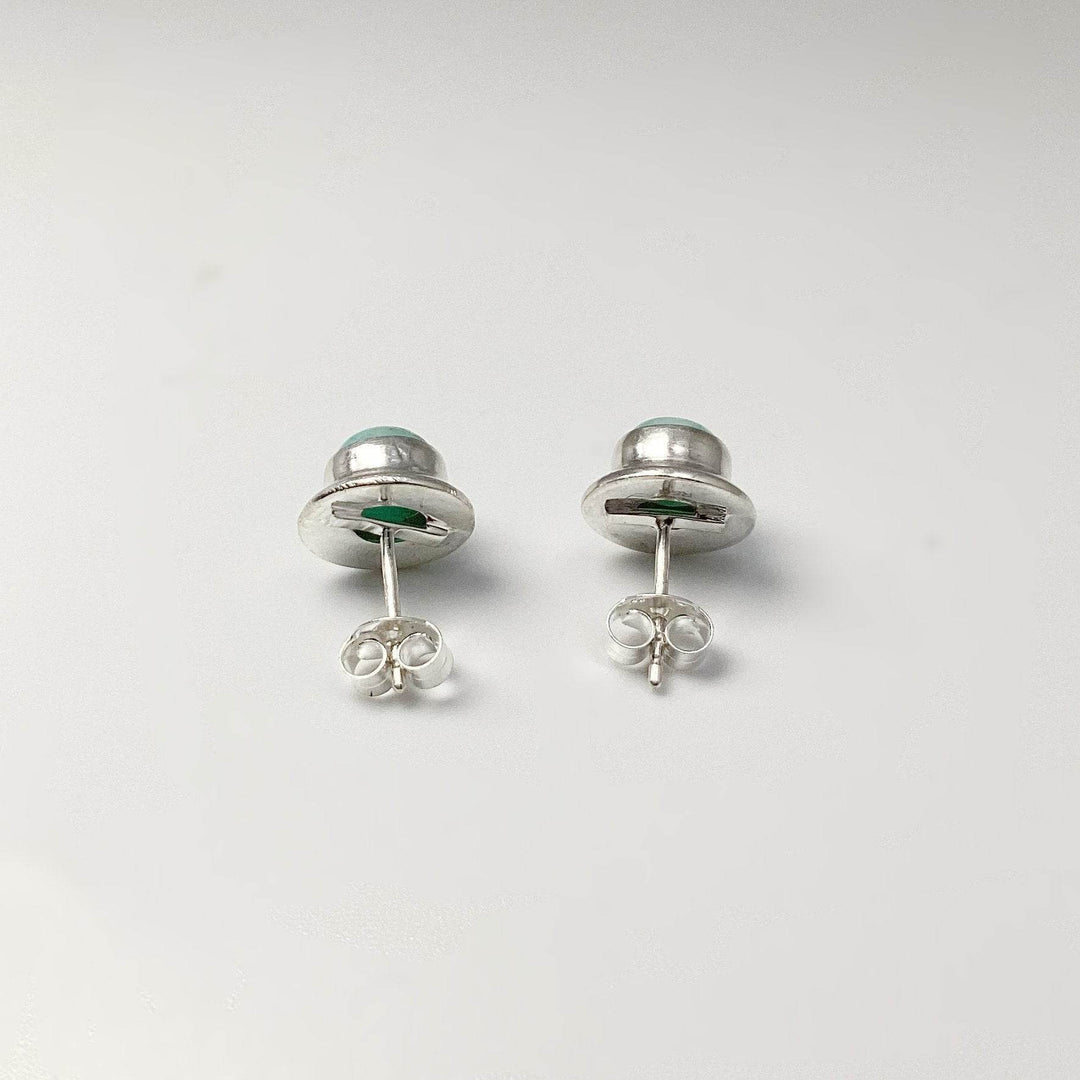 Amazonite Stud Earrings - Rocks and Gems Canada