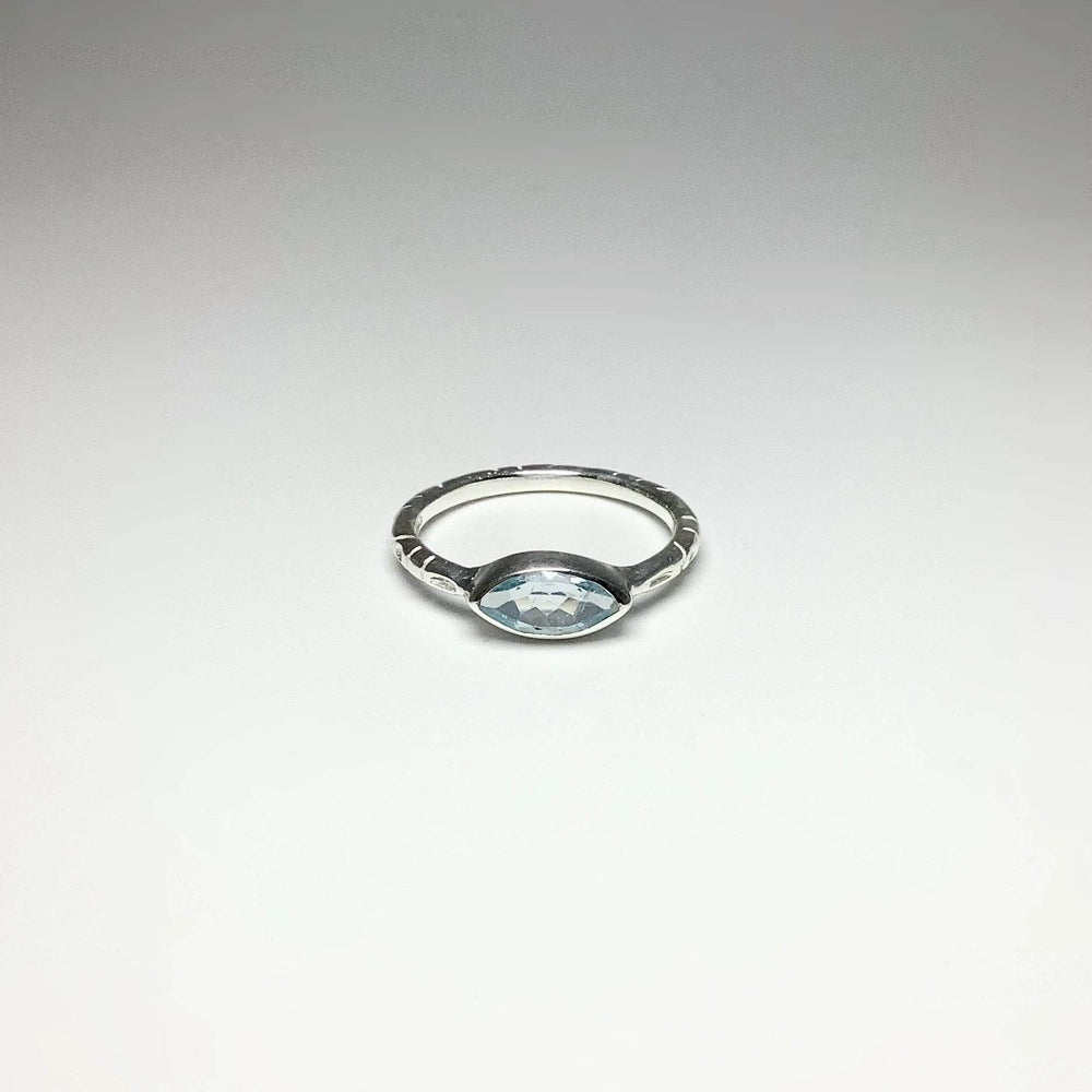 Blue Topaz Ring - Rocks and Gems Canada