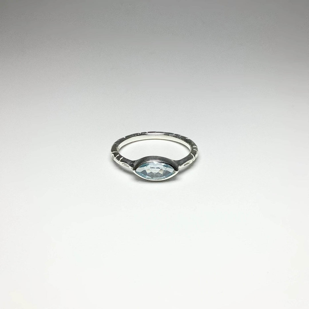 Blue Topaz Ring - Rocks and Gems Canada