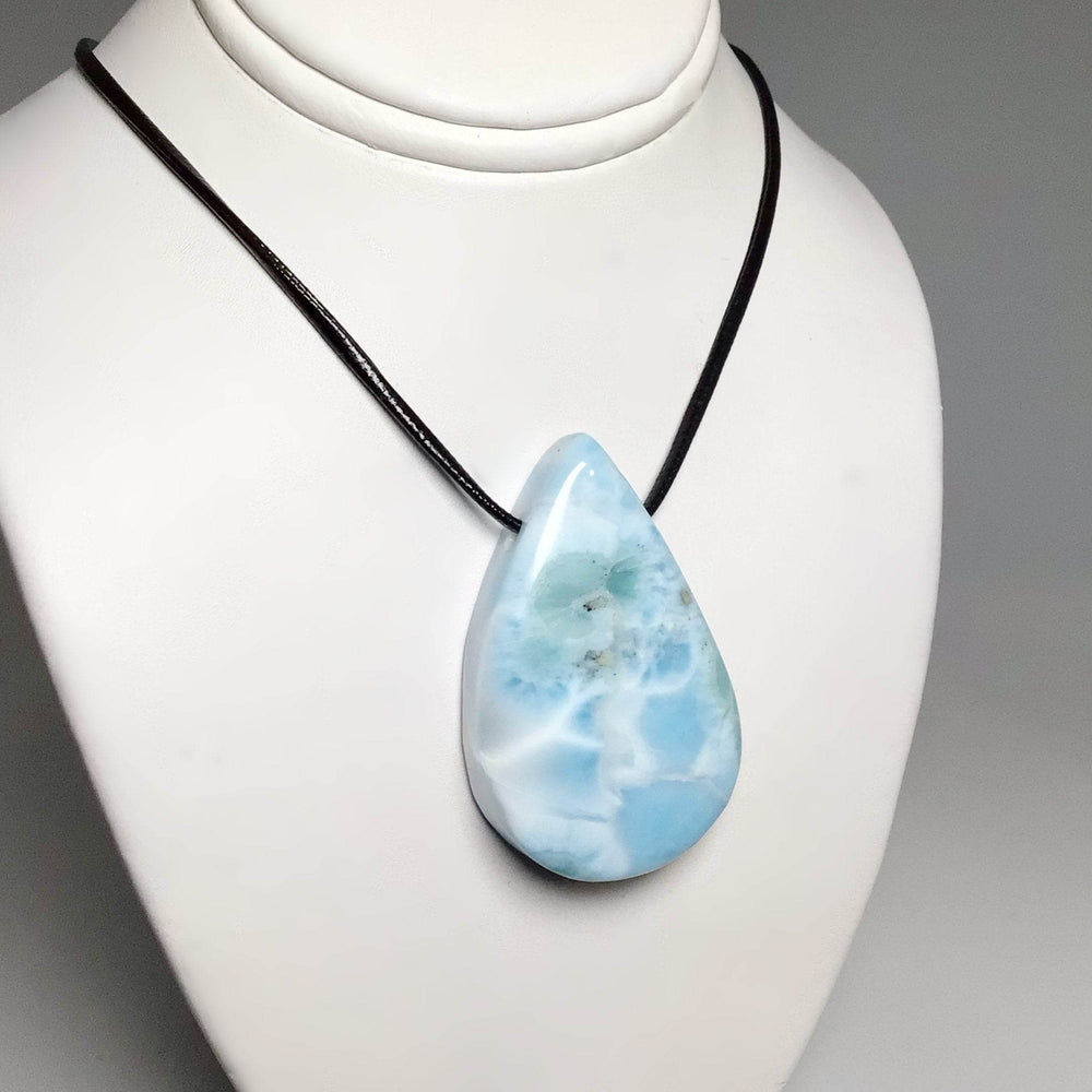Larimar Drilled Pendant - Rocks and Gems Canada