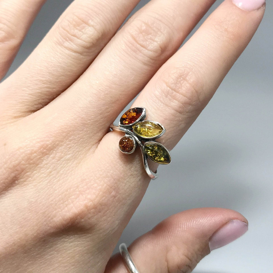 Mixed Amber Ring - Rocks and Gems Canada