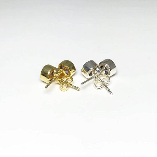 Amethyst Stud Earrings - Rocks and Gems Canada