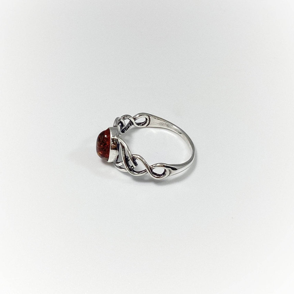 Cognac Amber Ring - Rocks and Gems Canada