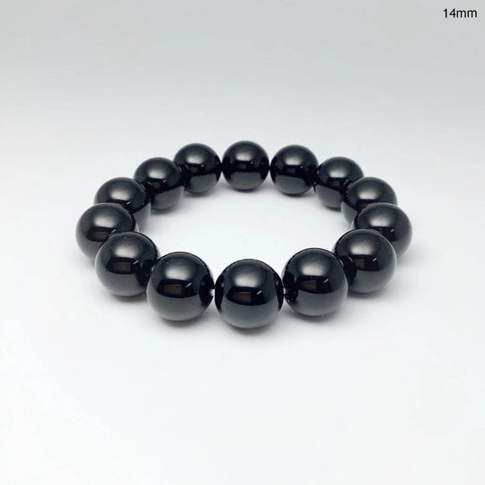 Black Obsidian Beaded Bracelet - Rocks and Gems Canada