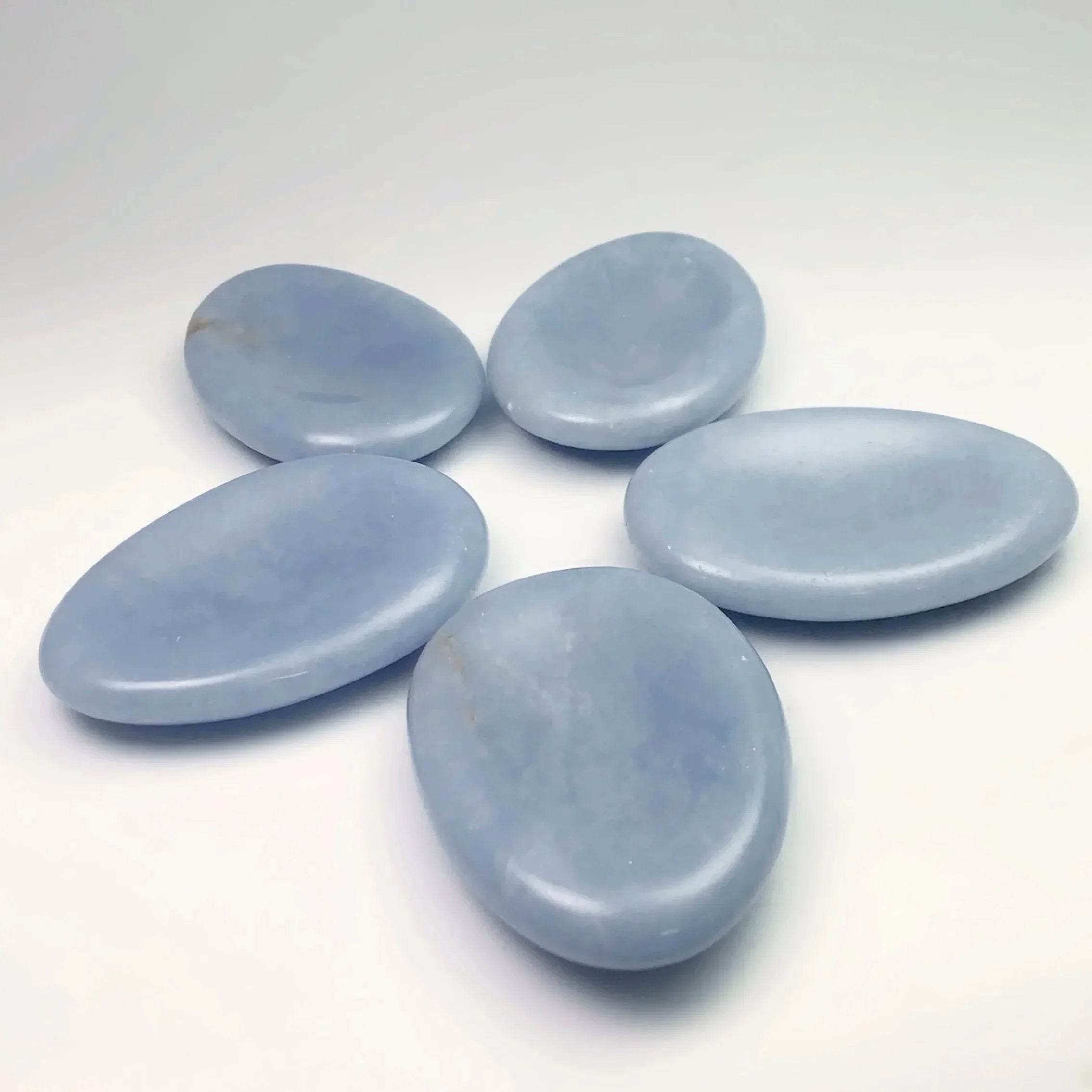 Worry Stone - Angelite - Rocks and Gems Canada