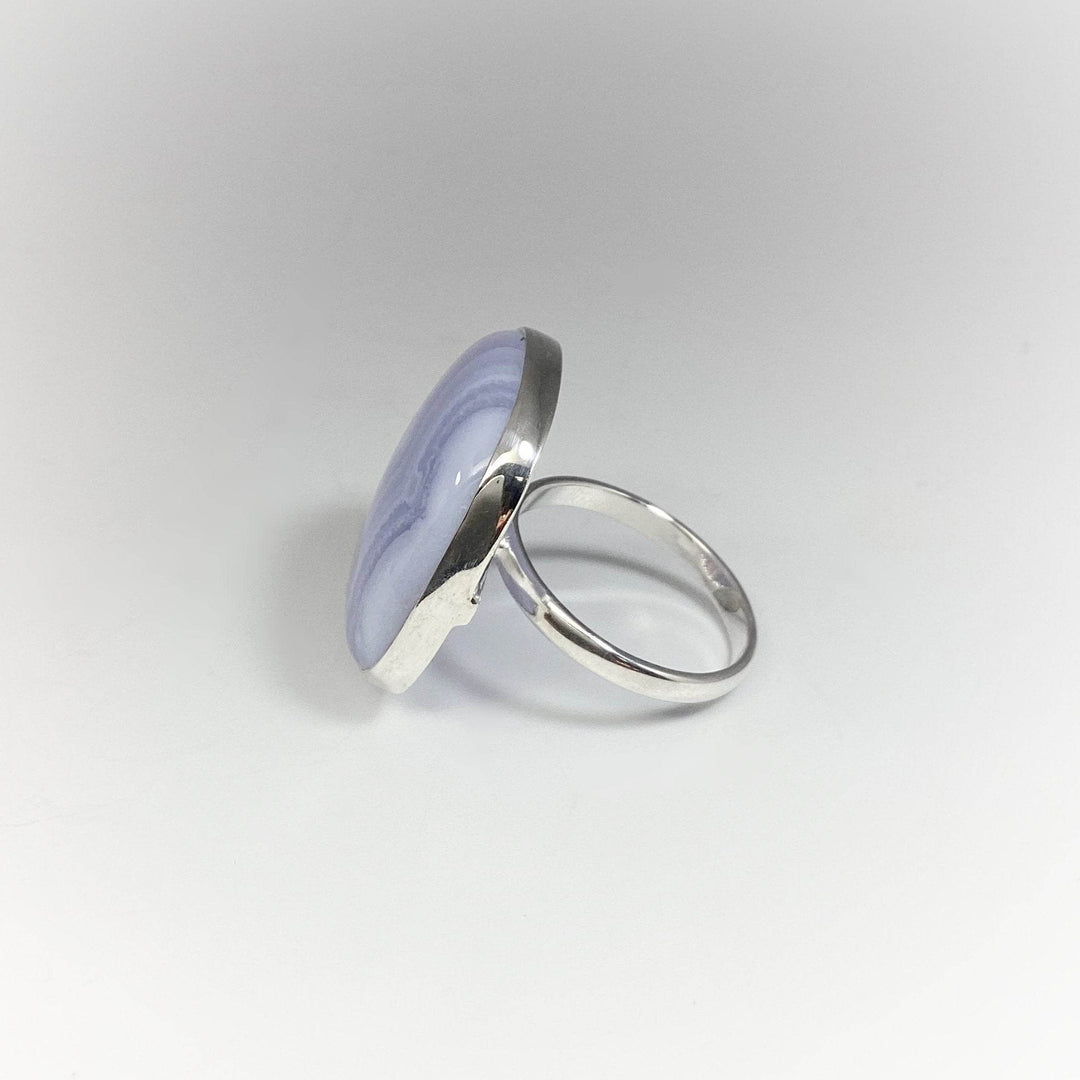 Blue Lace Agate Ring - Rocks and Gems Canada