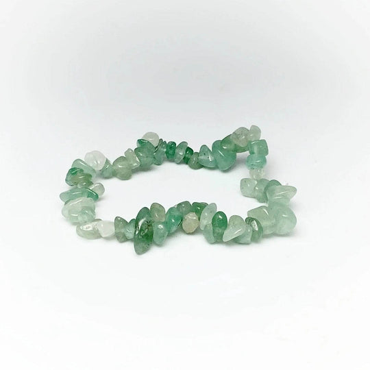 Green Aventurine Chip Beaded Bracelet - Rocks and Gems Canada