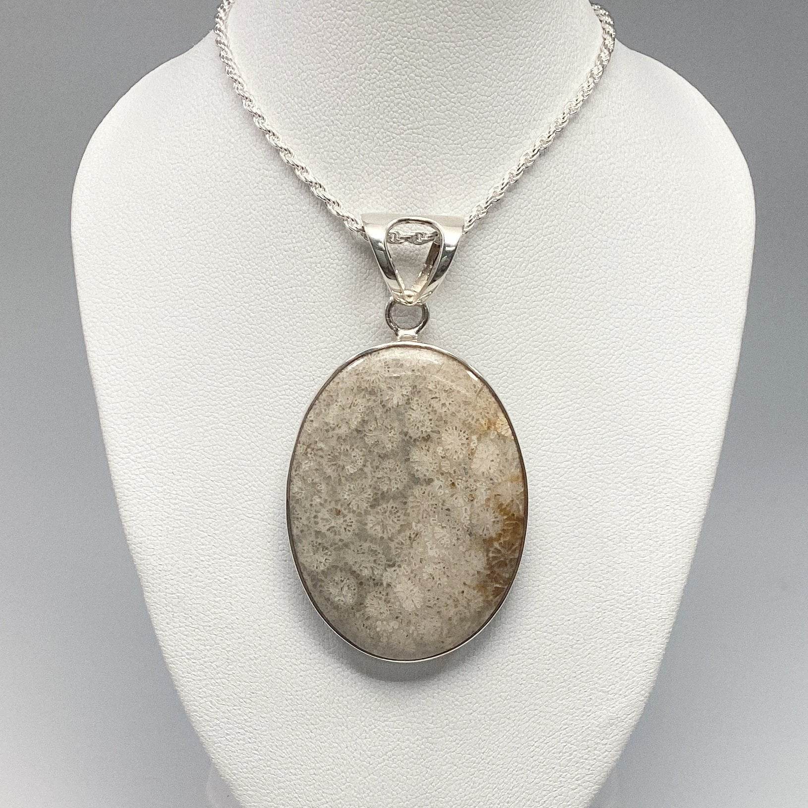 Fossilized Coral Pendant - Rocks and Gems Canada