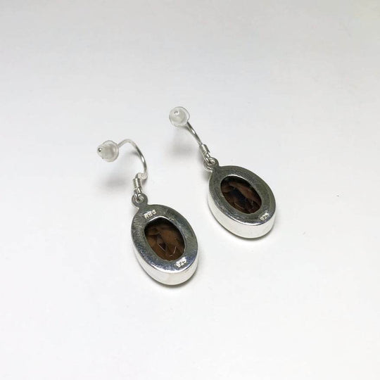 Smoky Quartz Dangle Earrings - Rocks and Gems Canada