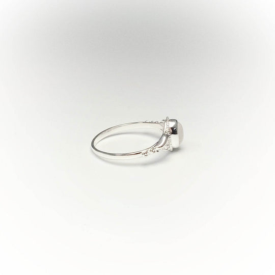 Rainbow Moonstone Ring - Rocks and Gems Canada