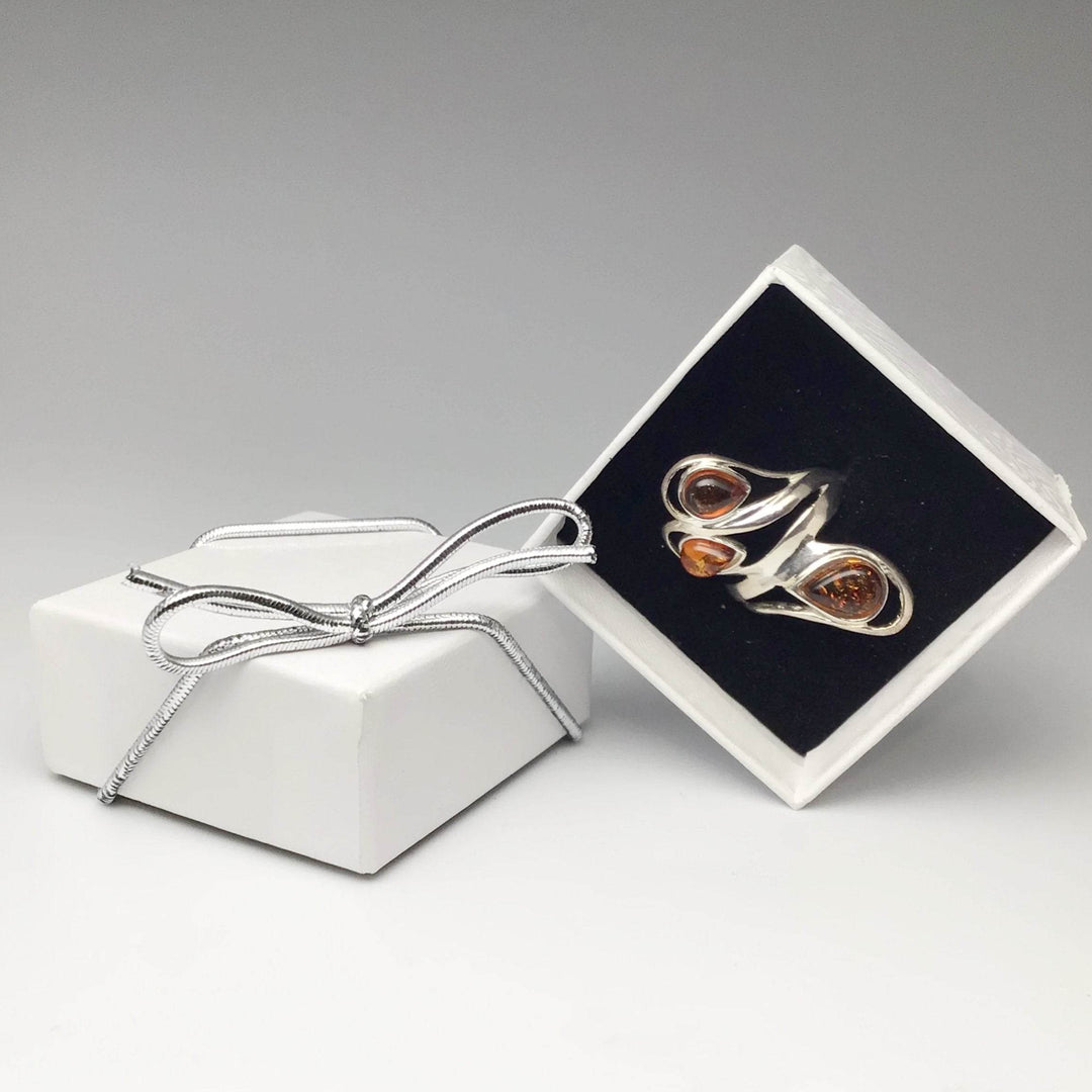 Cognac Amber Ring - Rocks and Gems Canada