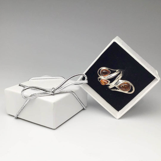 Cognac Amber Ring - Rocks and Gems Canada