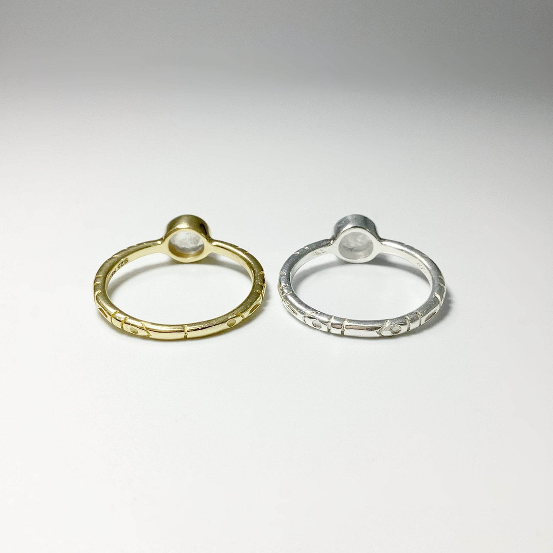 Rainbow Moonstone Ring - Rocks and Gems Canada