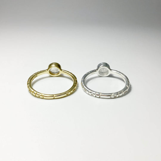 Rainbow Moonstone Ring - Rocks and Gems Canada