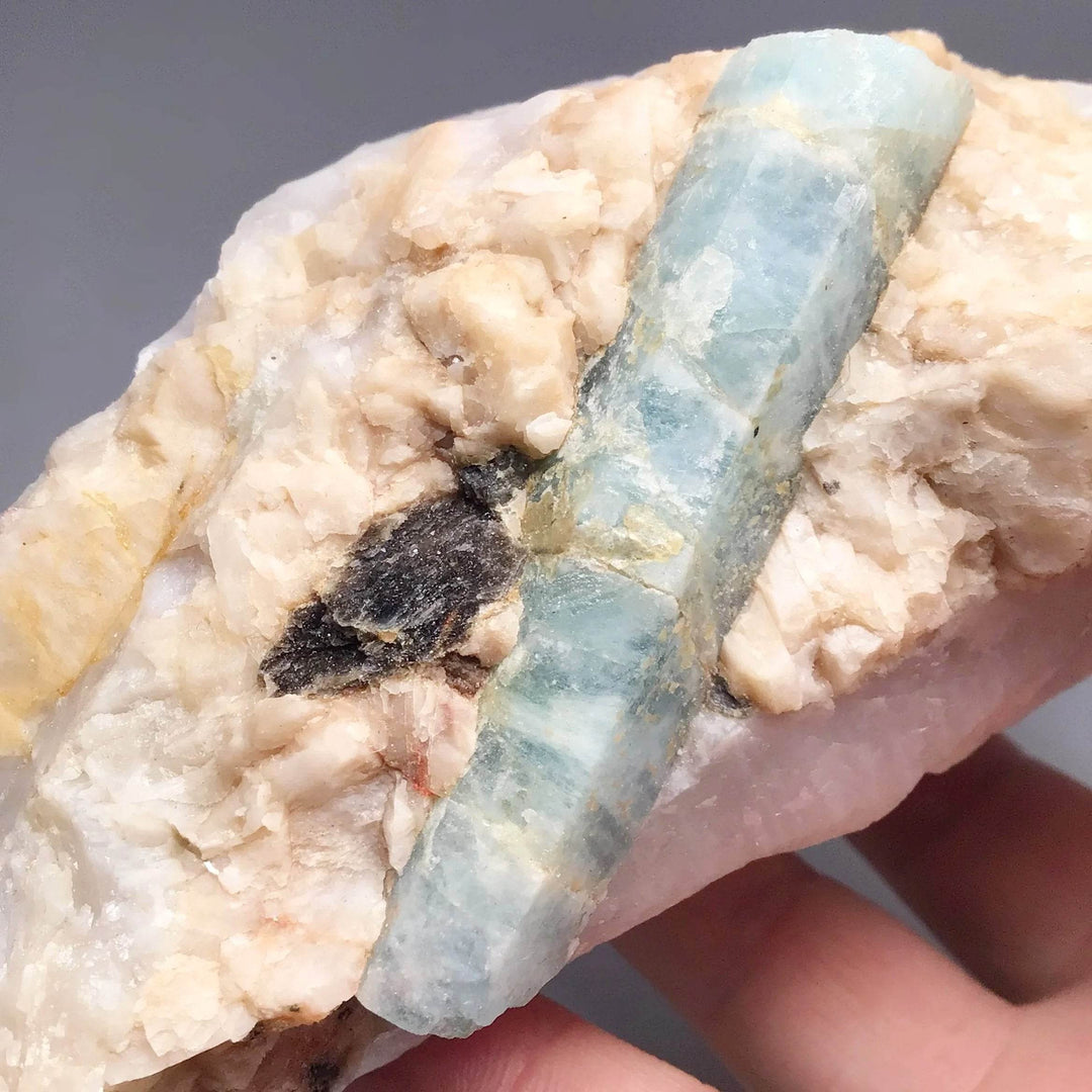 Aquamarine in Matrix - Rocks and Gems Canada