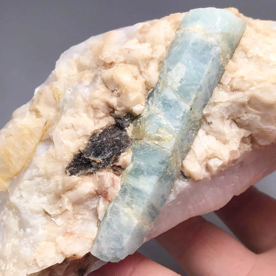 Aquamarine in Matrix - Rocks and Gems Canada