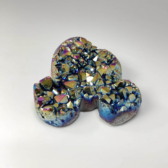 Rainbow Amethyst Druze Cluster Bear Carving - Rocks and Gems Canada