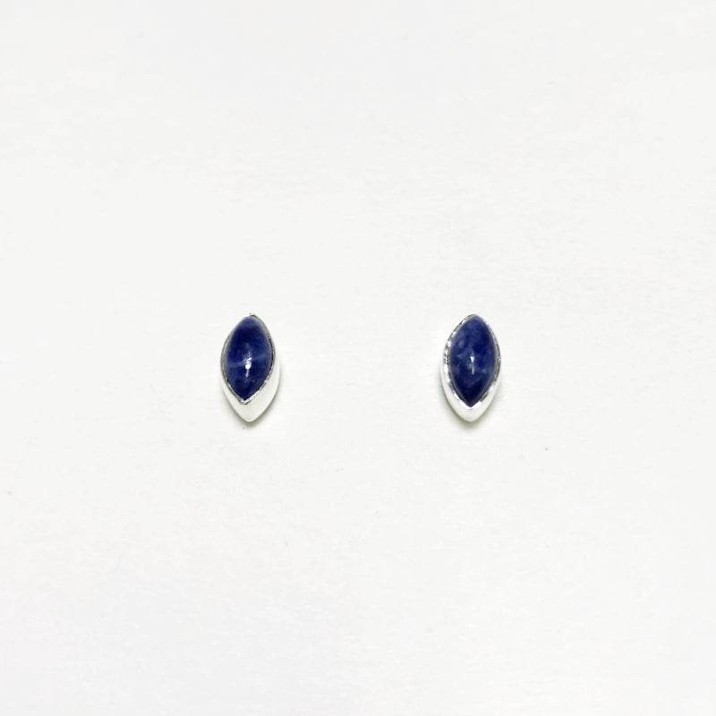 Sodalite Stud Earrings - Rocks and Gems Canada