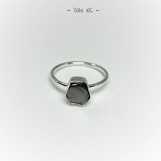 Raw Elite Shungite Ring - Rocks and Gems Canada